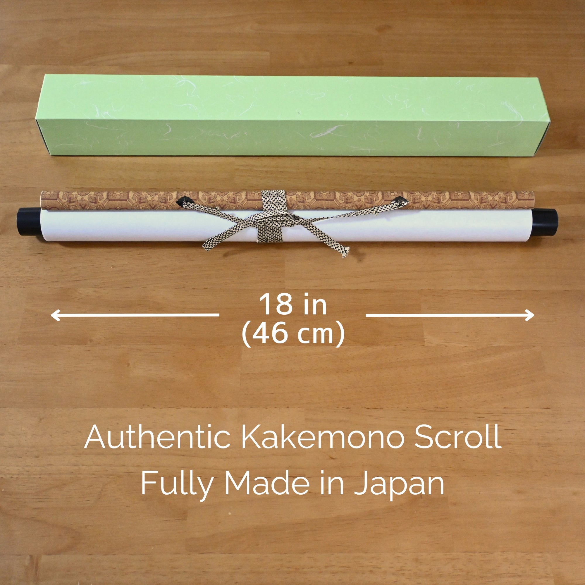 Japanese Samurai Kakemono Wall Scroll – Mounted Samurai with Sword on White Horse